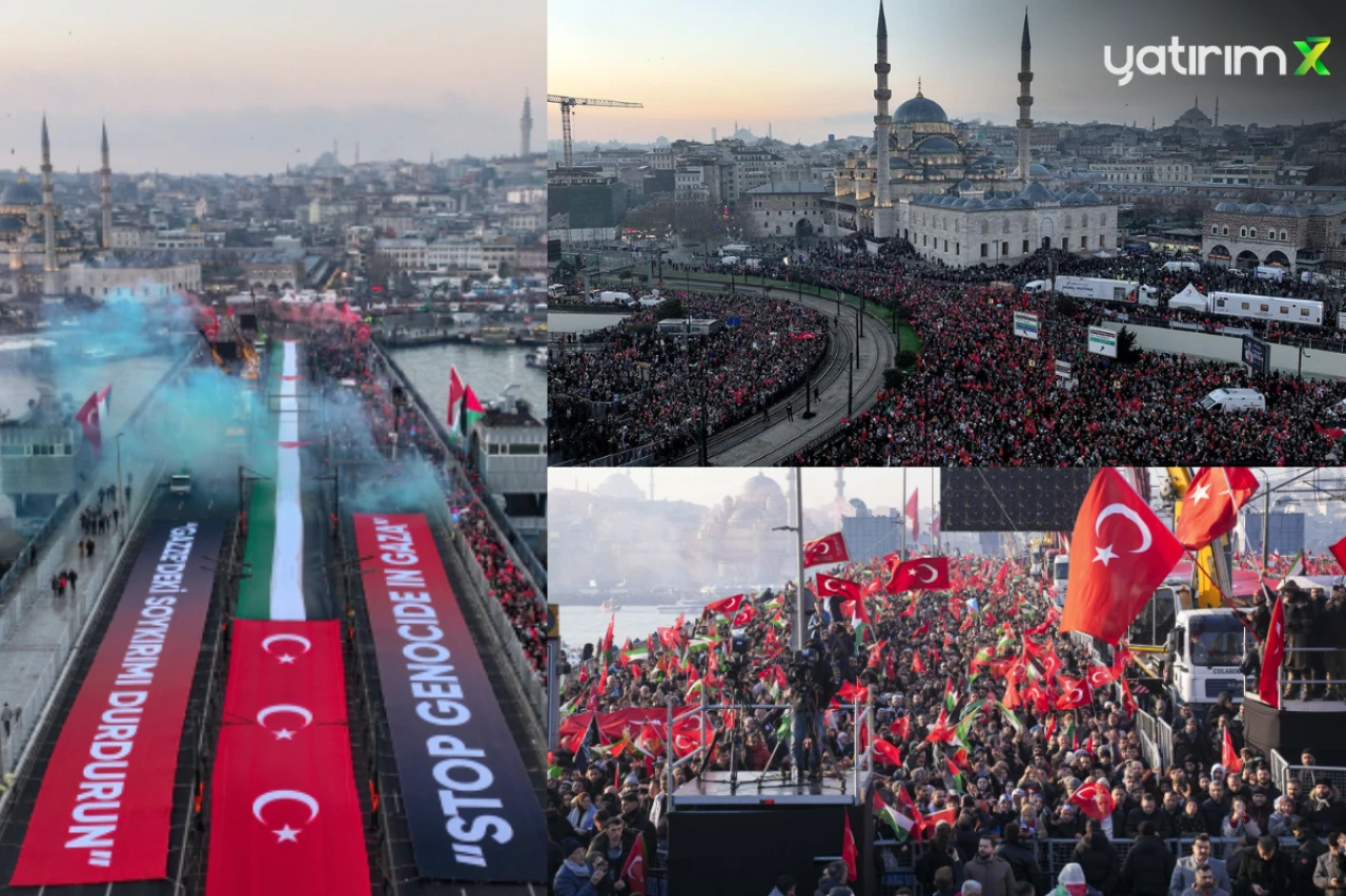 İstanbul 1 Ocağa Tarihi Yürüyüşle Başadı! Bakanlar da Vardı