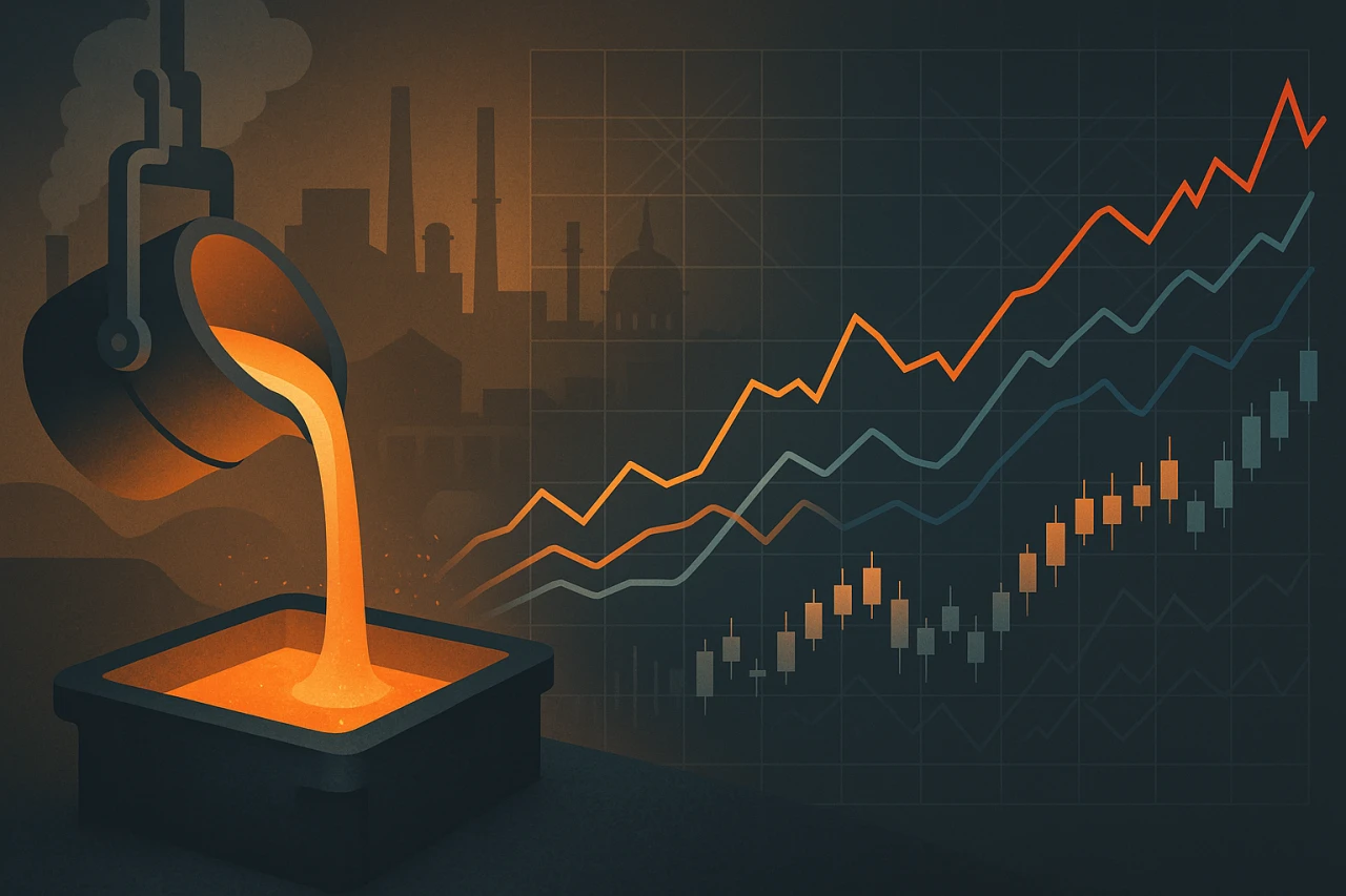 BIST'teki Döküm Sektörü Şirketlerinin Yıllara Göre Fiyat Performansı Karşılaştırması (2023-2025)