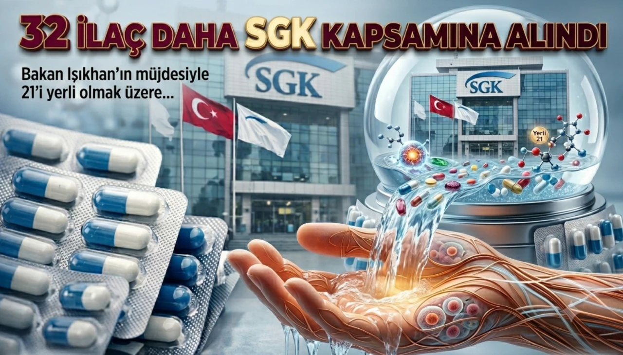SGK ilaç geri ödeme listesi genişledi: 32 yeni ilaç eklendi