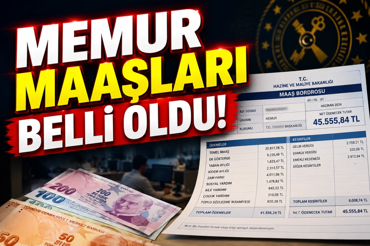 Memur maaş listesi yayımlandı: İşte Temmuz ayı zamlı liste