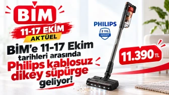BİM'e 11-17 Ekim tarihleri arasında Philips kablosuz dikey süpürge geliyor