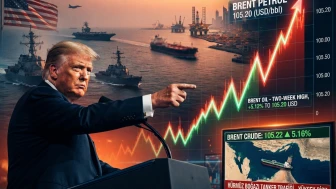 Trump piyasaları ateşledi: Brent petrol 105 doları aştı