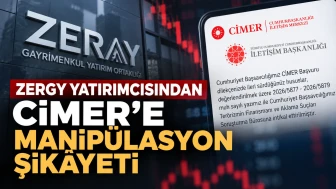 ZERGY yatırımcısından CİMER’e manipülasyon şikâyeti