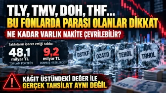 TLY, TMV, DOH, THF... Bu fonlarda parası olanlar dikkat! Ne kadar varlık nakde çevrilebilir?