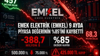Emek Elektrik (EMKEL) 9 ayda piyasa değerinin %85'ini kaybetti
