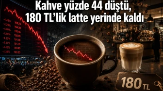 Kahve yüzde 44 düştü, 180 TL'lik latte yerinde kaldı