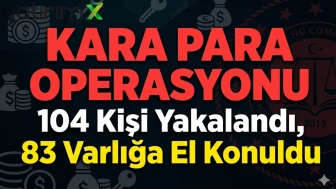 Kara para aklama operasyonu: 104 kişi yakalandı, 83 varlığa bloke