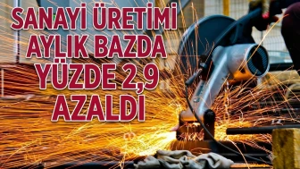 Sanayi üretimi yıllık bazda değişmedi, aylık geriledi