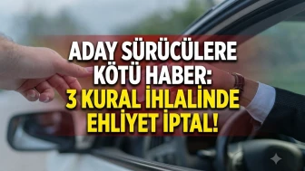 Yeni ehliyet düzenlemesi: 3 ihlalde ehliyet iptal edilecek