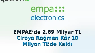 EMPAE 2,69 Milyar TL Ciroya Rağmen Kâr 10 Milyon TL’de Kaldı