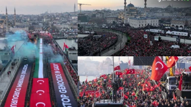 İstanbul 1 Ocağa Tarihi Yürüyüşle Başadı! Bakanlar Da Vardı