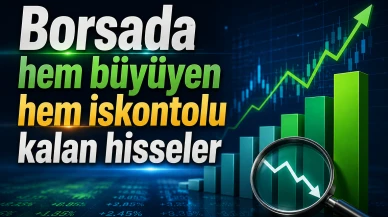 Borsada hem büyüyen hem iskontolu kalan hisseler