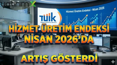 Hizmet üretim endeksi Nisan'da yıllık yüzde 2,2 yükseldi