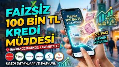 Faizsiz kredi veren bankalar: 100 bin TL anında hesaba