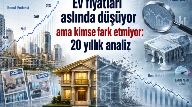 Ev fiyatları aslında düşüyor, kimse fark etmiyor