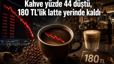 Kahve yüzde 44 düştü, 180 TL'lik latte yerinde kaldı