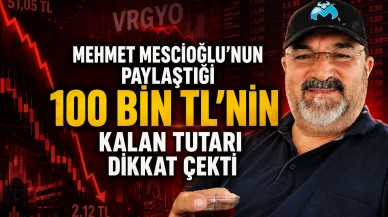 Mehmet Mescioğlu'nun övdüğü VRGYO'da 100 bin TL'nin kalanı şaşırttı