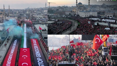 İstanbul 1 Ocağa Tarihi Yürüyüşle Başadı! Bakanlar Da Vardı