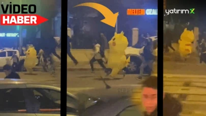 Eylemci Pikachu Polisle Köşe Kapmaca Oynadı!