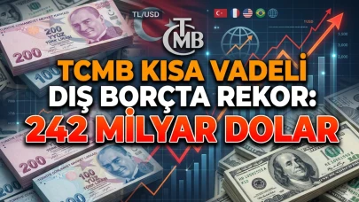 TCMB açıkladı: Kısa vadeli dış borç stoku rekor kırdı