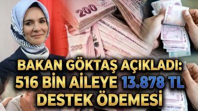 Bakan Göktaş açıkladı: 516 bin aileye 13.878 TL evde bakım maaşı
