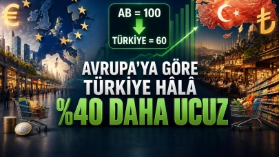 Avrupa'ya göre Türkiye hâlâ %40 daha ucuz