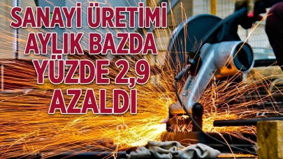 Sanayi üretimi yıllık bazda değişmedi, aylık geriledi