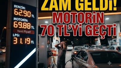 Motorine zam: Litresi 70 TL'yi aştı! İşte güncel fiyatlar