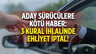 Yeni ehliyet düzenlemesi: 3 ihlalde ehliyet iptal edilecek