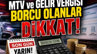 MTV ve gelir vergisi ikinci taksit ödemelerinde son gün yarın