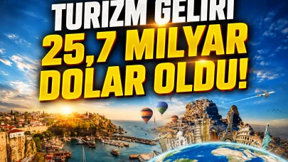 Türkiye turizm geliri 25,7 milyar dolara ulaştı: Ersoy açıkladı