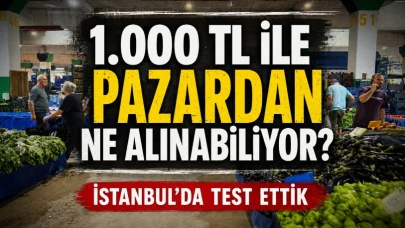 1.000 TL ile pazardan ne alınabiliyor? İstanbul’da test ettik