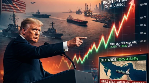 Trump piyasaları ateşledi: Brent petrol 105 doları aştı