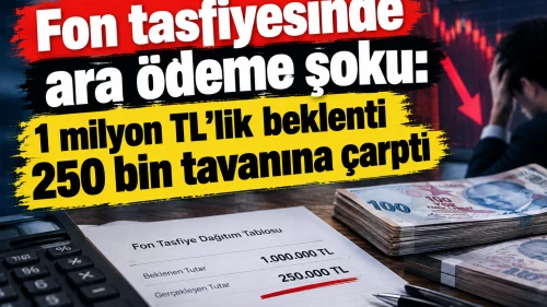 Fon tasfiyesinde ara ödeme şoku: 1 milyon TL'lik beklenti 250 bin tavanına çarptı