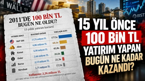 15 yıl önce 100 bin TL yatırım yapan bugün ne kadar kazandı?