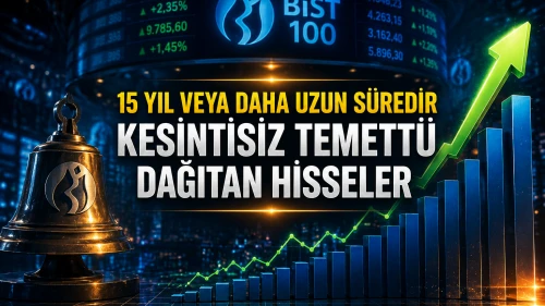 15 yıl veya daha uzun süredir kesintisiz temettü dağıtan hisseler