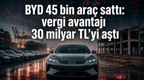 BYD 45 bin araç sattı: vergi avantajı 30 milyar TL'yi aştı