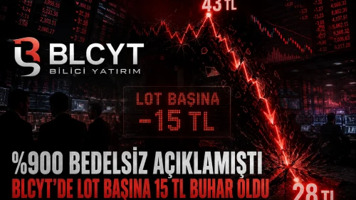 %900 bedelsiz açıklamıştı: BLCYT'de lot başına 15 TL buhar oldu