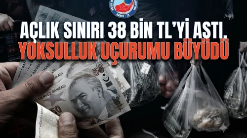 Açlık sınırı 38 bin TL, yoksulluk sınırı 117 bin TL oldu