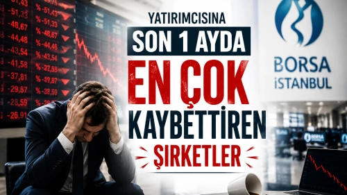 Yatırımcısına son 1 ayda en çok kaybettiren şirketler