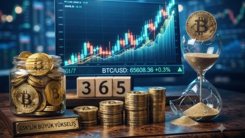 Bitcoin yönünü yukarı çevirdi: 65 bin dolar üstünde