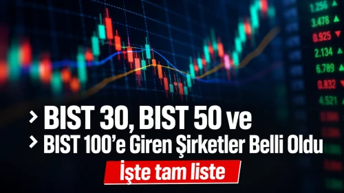 BIST 30, BIST 50 ve BIST 100’e Giren Şirketler Belli Oldu