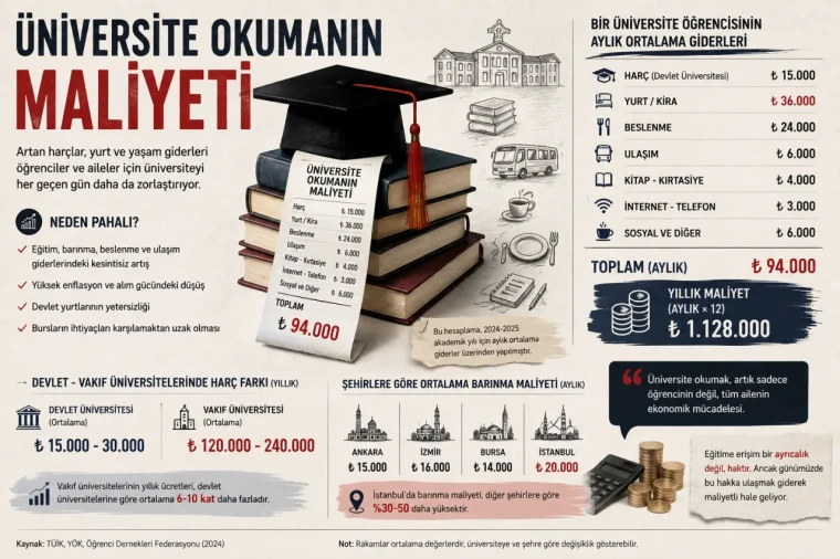 Üniversiteye Başlama Maliyeti Rekora Koştu: Öğrenci Ailesine Dev Fatura! 2