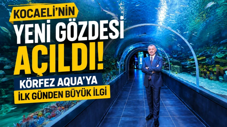 Kocaeli'nin Yeni Gözdesi Açıldı: Körfez Aqua'ya İlk Günden Büyük İlgi