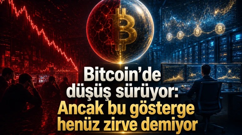 Bitcoin'de düşüş sürüyor: Ancak bu gösterge henüz zirve demiyor