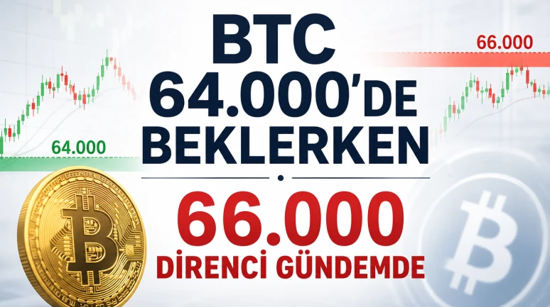 BTC 64.000'de beklerken 66.000 direnci gündemde