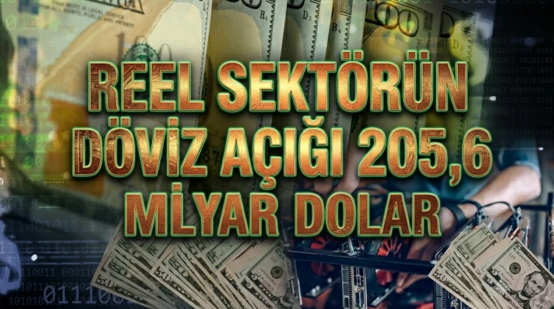 Reel sektörün döviz açığı 205,6 milyar dolara yükseldi