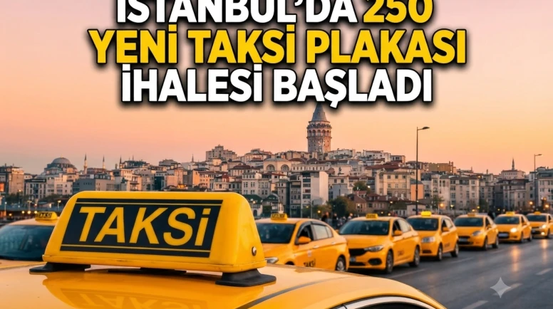 İBB’den 29 yıllık taksi plakası ihalesi: 6,1 milyon TL başlangıç