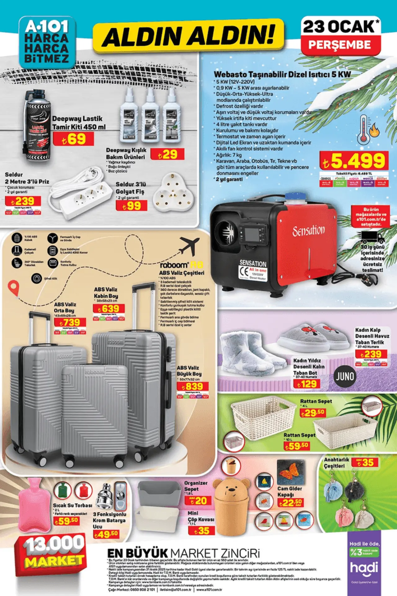 A101 ALDIN ALDIN 23 OCAK PERŞEMBE AKTÜEL KATALOĞU