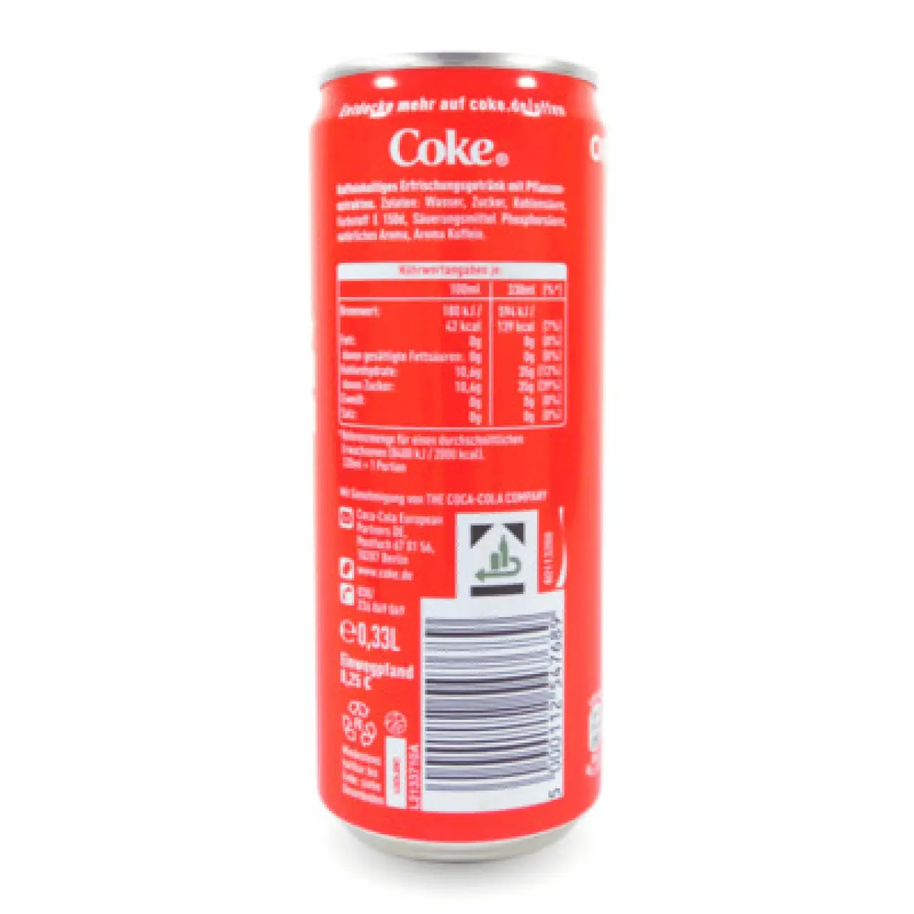 Coca-Cola Original (330 ml Dose)